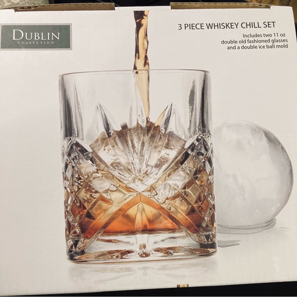 Shannon by Godinger, Dublin Collection 3 Piece Whiskey Chill - Picture 3 of 6